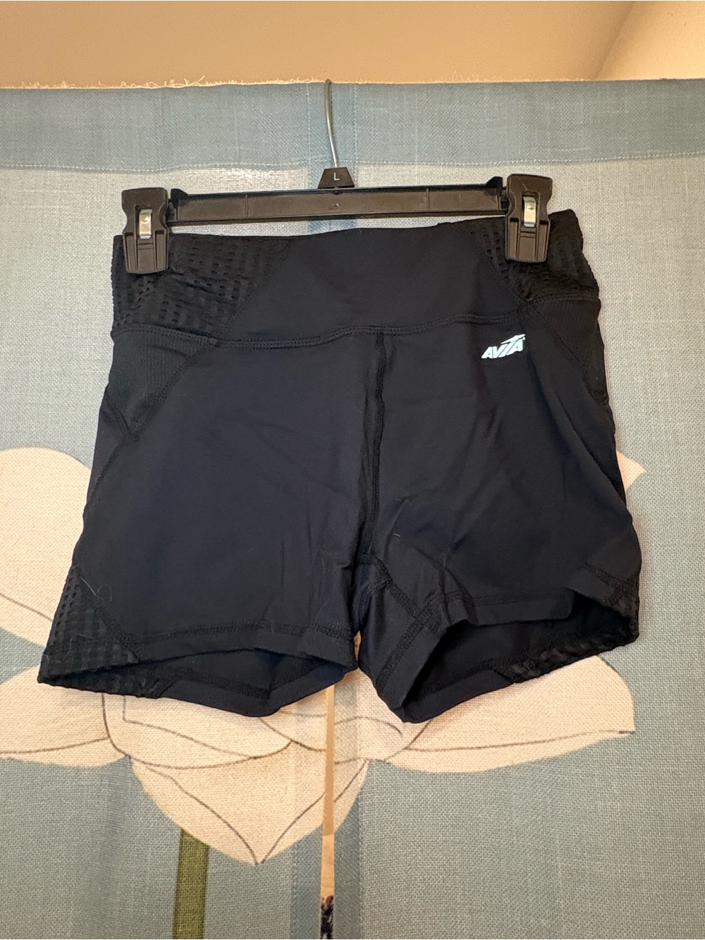 Avia Black Women's High-Waist Bike Shorts